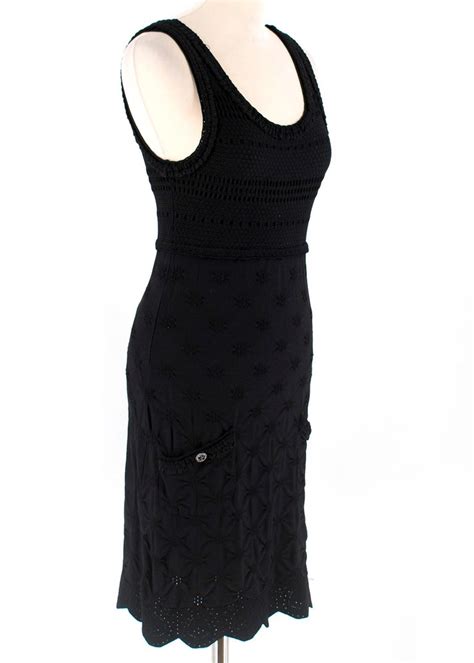 chanel black knit dress|chanel dresses official site.